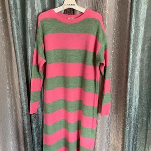 Long wool t-shirt dress